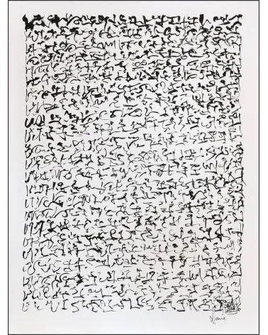 Création S111. Scriptoglyphes de Jean-Jacques Marie sur papier