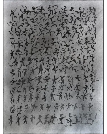 Création S142. Scriptoglyphes de Jean-Jacques Marie sur papier